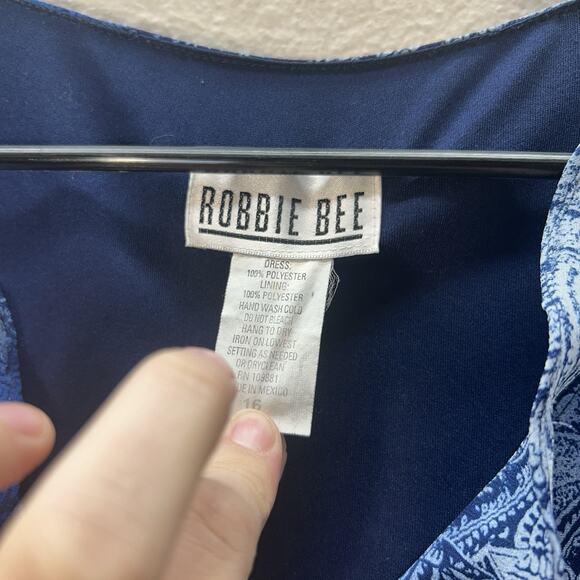 Robbie Bee Dress Sz 16 Paisley Ruffle 90s Y2K Fairy Night Out Cocktail Party - Picture 5 of 9